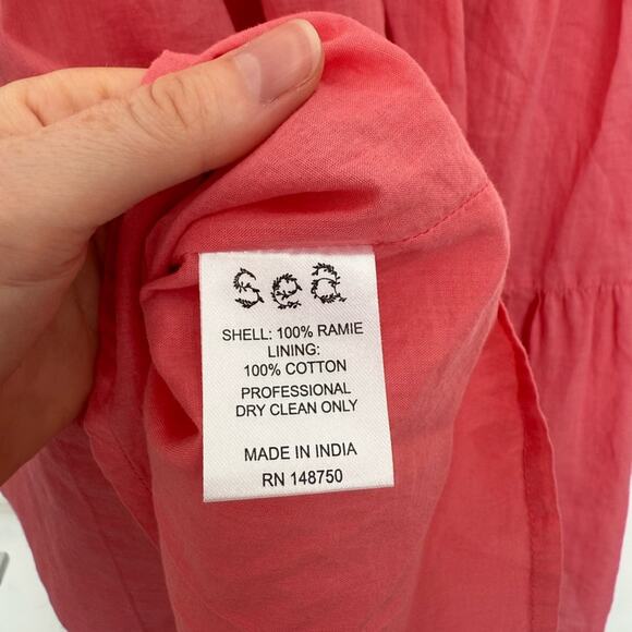 Sea New York Hattie Pink Ruffle Mini Dress - Picture 4 of 6